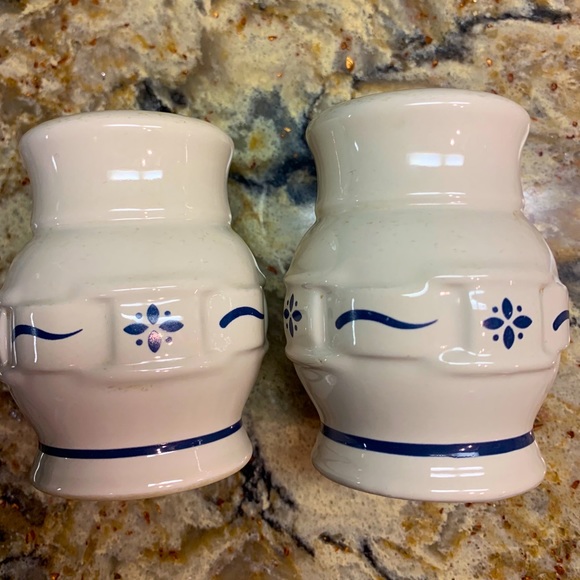 Longaberger Pottery Salt & Pepper Shakers - Picture 2 of 3